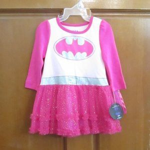 Batman 🎉 little girls dress 12mo.